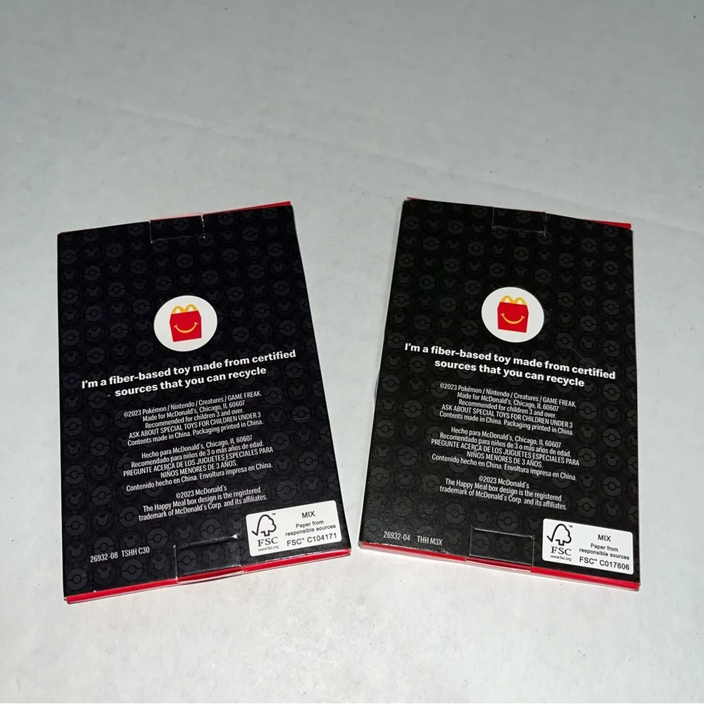 2023 McDonald’s Pokémon Happy Meal Toys Sealed Cards‎ #4 & #8